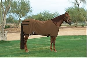 Weaver Leather Basic Canvas Horse Blanket - Weather Resistant- Made from Brown 18 oz. Duck Canvas, 78"