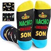 HAPPYPOP Novelty Family Gifts - Gifts for Son Uncle Grandson Nephew, Funny Men Socks