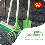 Bigjigs Toys Long Handled Leaf Rake with Wooden Handle 86cm view 7