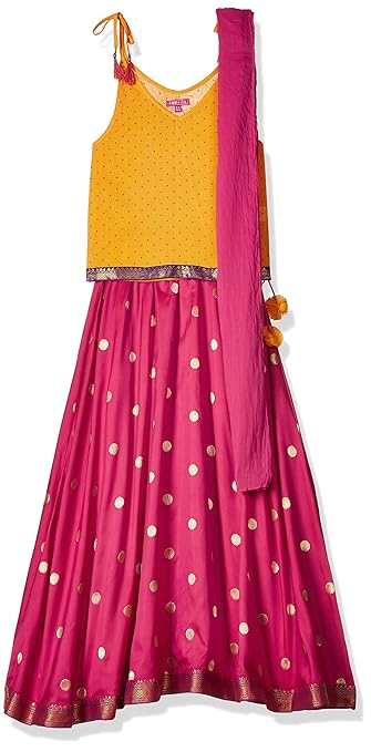 Girl's cotton Lehenga Choli