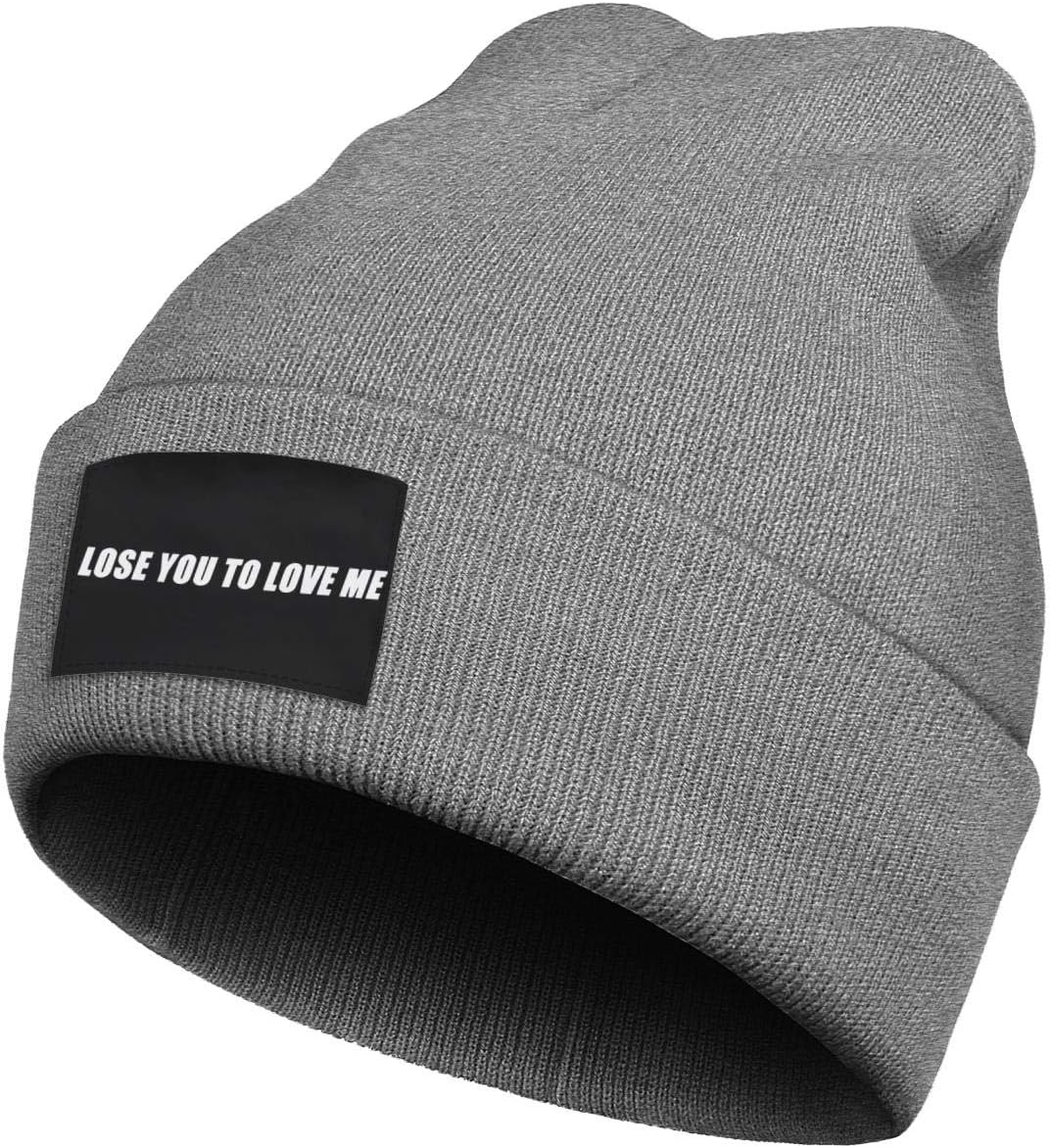 Women Men Beanie Lose-You-to-Love-Me- Skull Hat Slouchy Knit Hat Roll Winter Warm Ski Hat