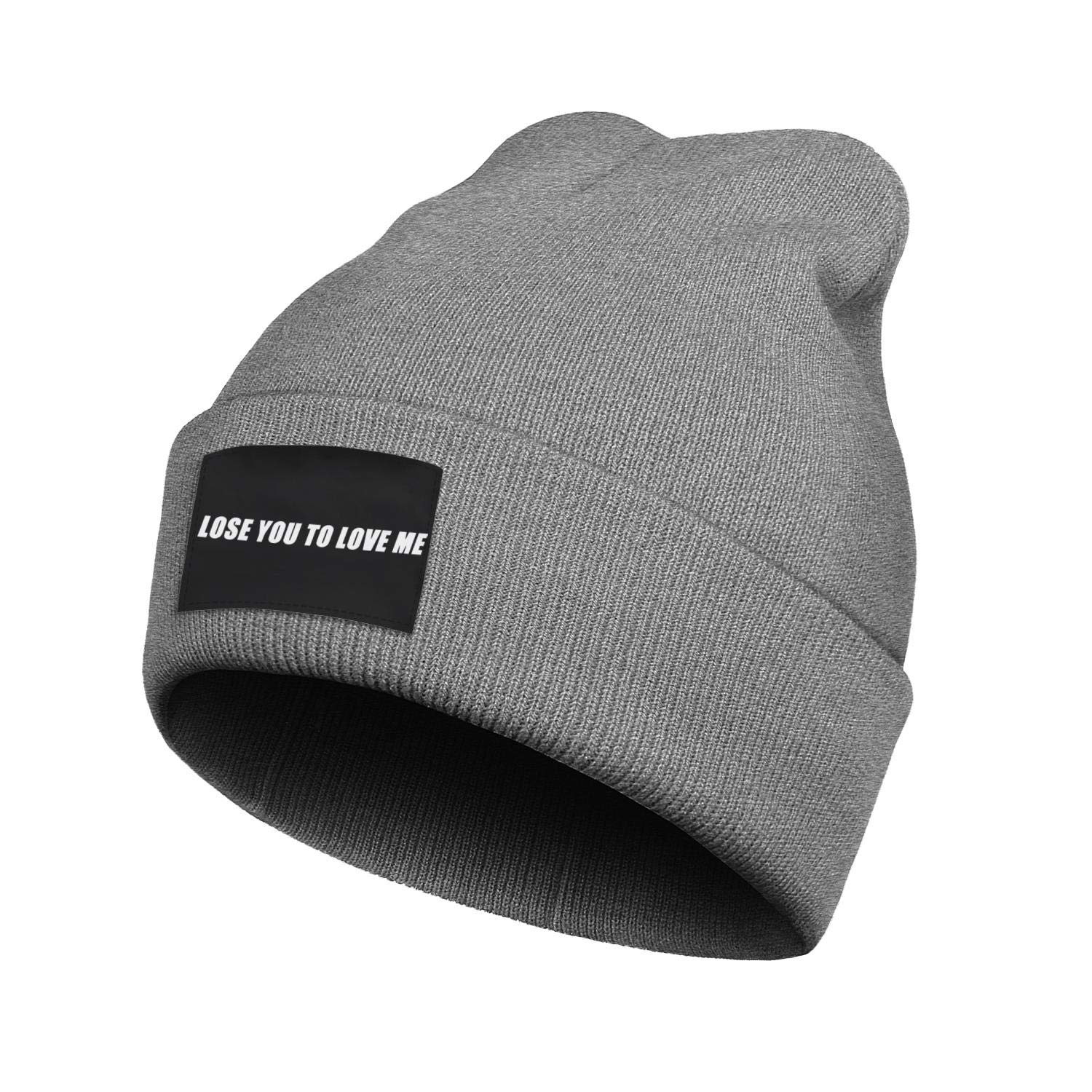Women Men Beanie Lose-You-to-Love-Me- Skull Hat Slouchy Knit Hat Roll Winter Warm Ski Hat
