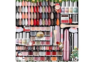 VANSISOS Dip Powder Nail Kit with Everything: 30 Colors Nail Dip Powder Set with Top & Base Coat Activator Brush Saver with Nail Drill for DIY At Home Salon