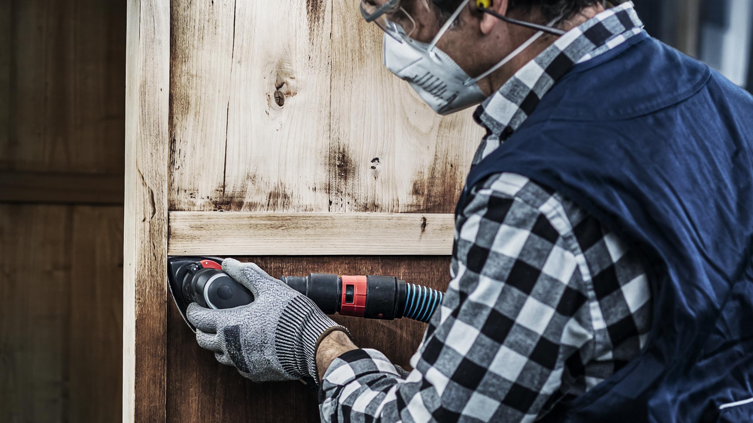 Bosch 50x EXPERT C470 Schleifblatt (für Farbe auf Holz, Hartholz, Ø 93x93 mm, Körnung 80, Professional Zubehör Deltaschleifer) 5