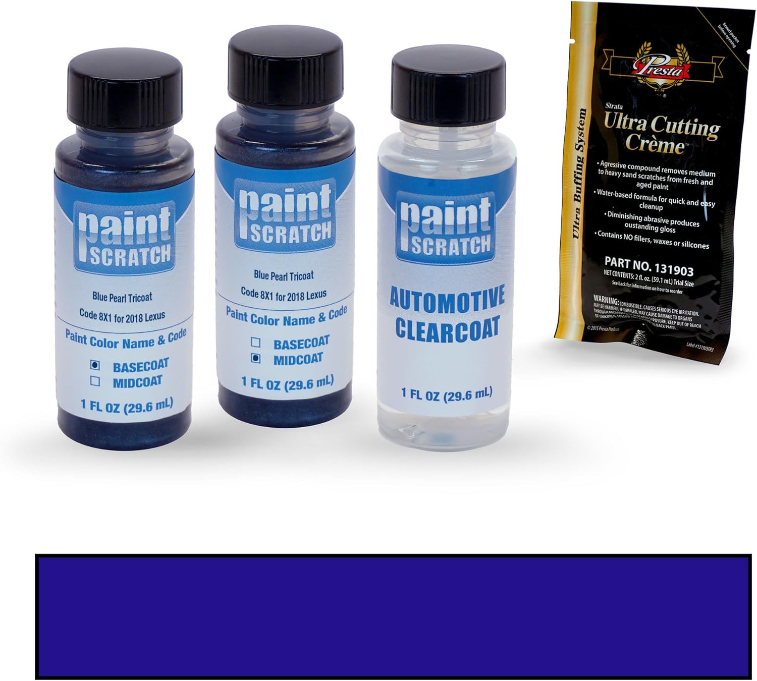 PAINTSCRATCH Blue Pearl Tricoat 8X1 for 2018 Lexus GX 460 Touch Up Paint Bottle