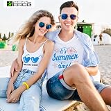 VINYL FROG Heat Transfer Vinyl Roll 12x5ft Blue PU HTV for T Shirts view 6