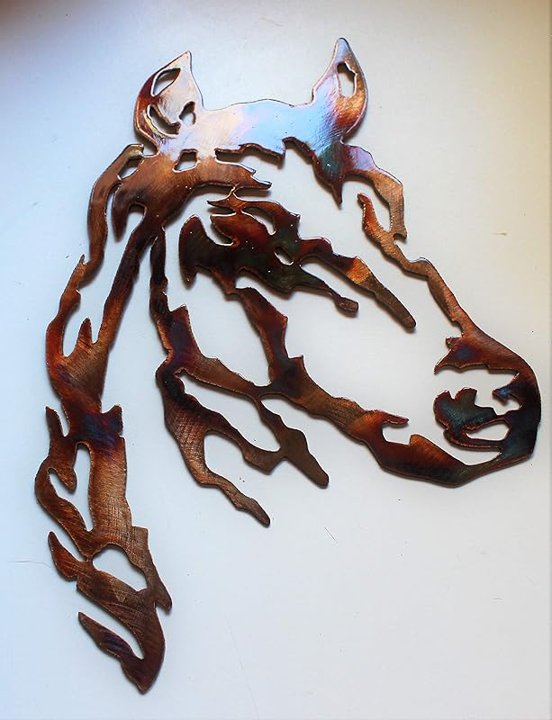 Horse Head Metal Wall Art Western Decor 12", 22" 30" or 36