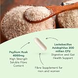 New Leaf Fibre Supplement 4000mg Psyllium Husk with Acidophilus 120 Caps view 2