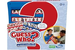 Hasbro Gaming Guess Who? Original,Easy to Load Frame,Double-Sided Character Sheet,2 Player Board Games for Kids,Guessing Games for Families,Ages 6 and Up