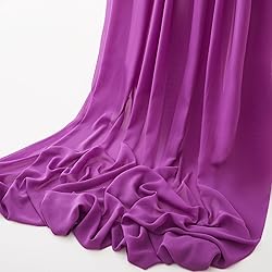 MaiMaiSuan 60" Wide Purple Chiffon Fabric by The