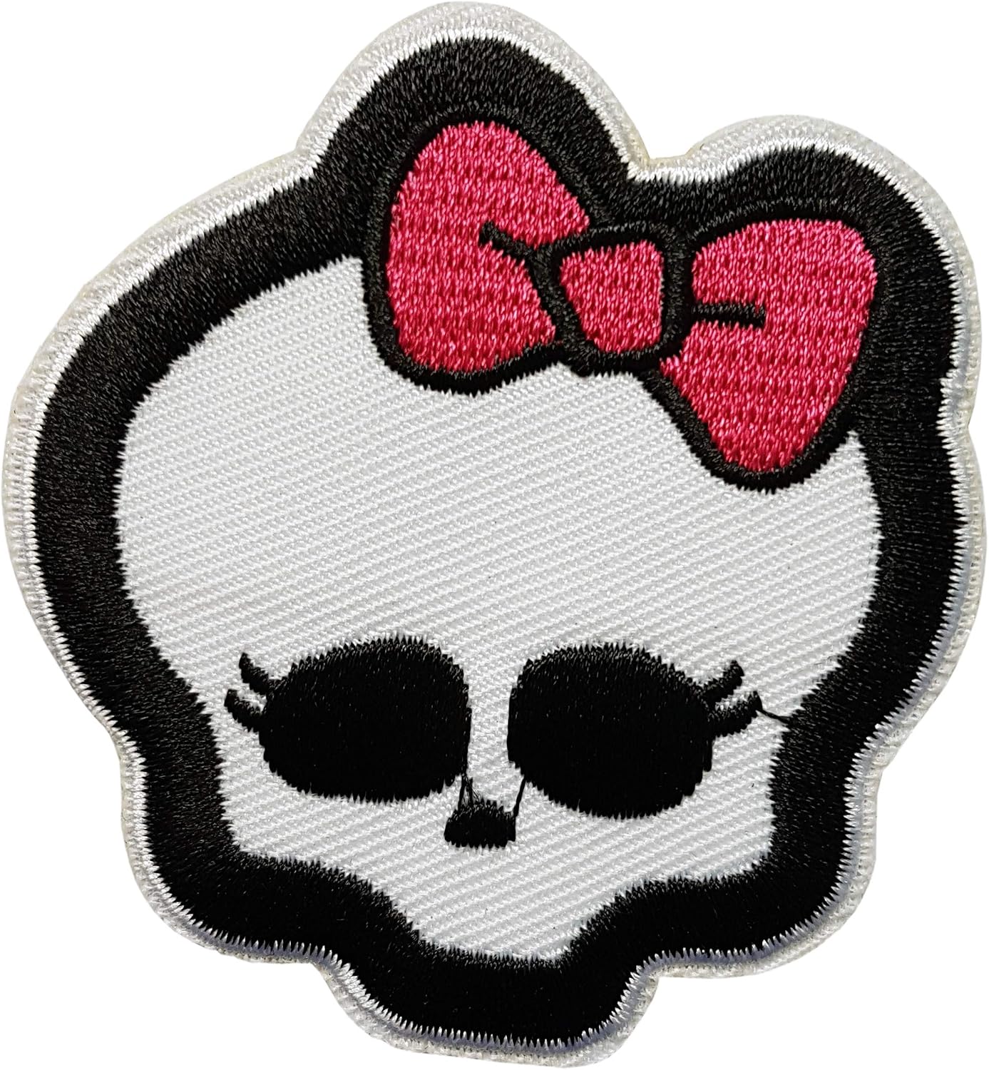 Napravi Rs Bordures Et Ornements Couture 6 8x6 2cm Tete Mort Crane Femme Noeud Rose Patch Biker Motard Skull Ruban Ecusson Tissus Thermocollant Cameleon Shop