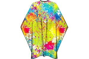 PELOCAPA Salon Cape for Women, Barber Haircutting Cape with Snaps,Professional Waterproof Stylist Hairdresser Gown- 63”× 56”