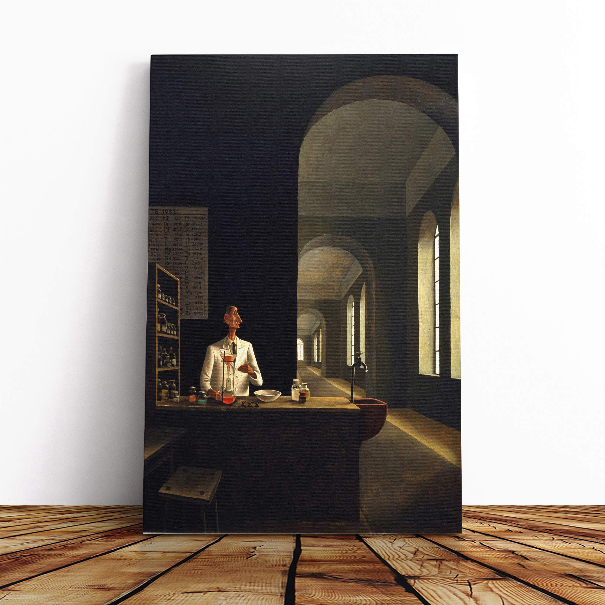 Franz Sedlacek The Chemist Canvas Print | Gallery Wrapped 30mm Frame Wall Art | 20x14 inches | Ready to Hang | Modern Picture | Living Room Bedroom Lounge Office