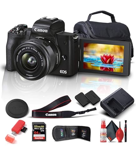 Amazon.com : Canon EOS M50 Mark II Mirrorless Camera with 15-45mm