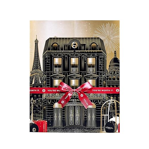L'Oréal Paris Holidays 2025 12 Day Festive Beauty Advent Calendar Gift Set. 12 of the Brand’s Best Beauty Favourites across Makeup, Skincare and Haircare.