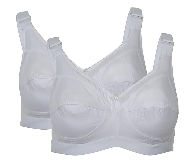 Womens Cotton T-Shirt Bra (Pack of 2)