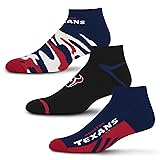 For Bare Feet NFL Houston Texans CAMO BOOM 3 Pack
