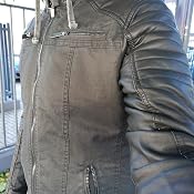 Giacca In Pelle Sintetica Uomo RED BRIDGE - Giubbotto Biker, Tasche Con Zip, Trapuntata Su Spalle E Braccia