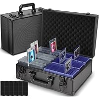 JoyHood Top Loader Storage Box - Holds up to 600+ Top loaders or 130+ 35pt One Touch, Trading Card Case for Trading Cards & S