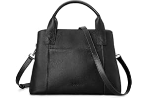 befen Genuine Leather Handbag for Women Small Soft Satchel Tote Bags Crossbody Shoulder Purses with Zipper