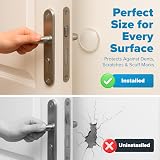 STRONGEST HOME Clear Rubber Door Stopper Wall Protector 6 Pcs Self Adhesive view 4