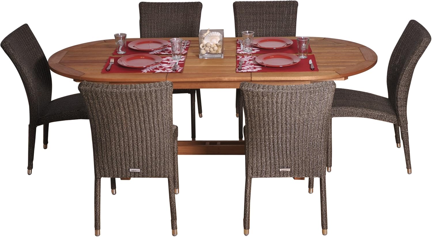 Best Patio Table Wicker Dining International Brown