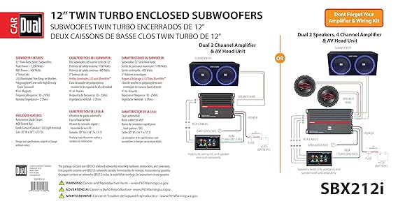 dual electronics 12 inch subwoofer