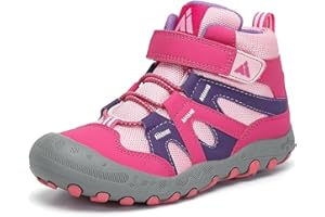 Mishansha Kids Hiking Boots Toddler Girls Boys Hiking Shoes Water-Resistant Anti-Collision Non-Slip Athletic Outdoor Trekking Boots