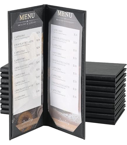 Server Books For Waitress Soft Leather Menu Folder A4/A5, Menu Holder ...