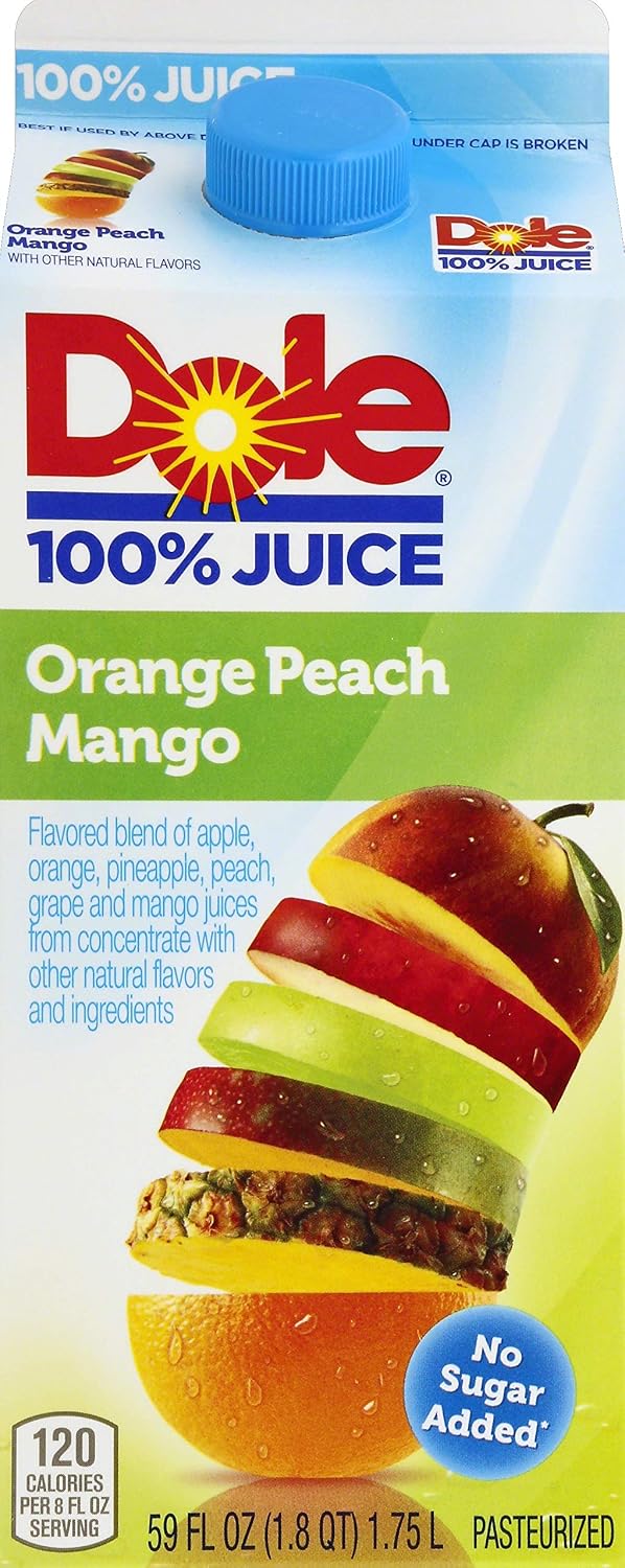 Dole 100% Juice Orange Peach mango (048500250129)