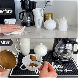 Ultimate Coffee Bar Mat for Countertop, Large 18x12