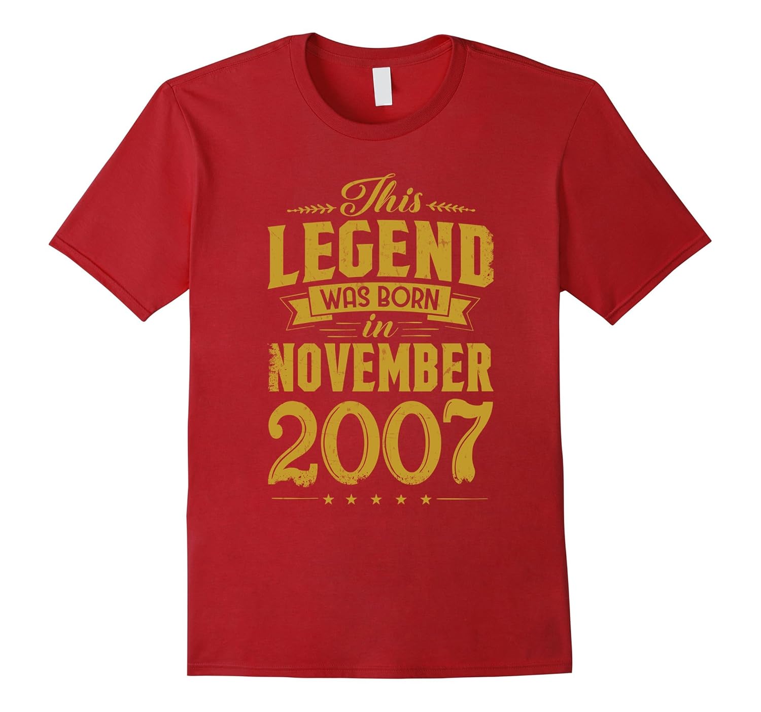 10th Birthday This Legend Was Born In November 2007 T-Shirt-ANZ