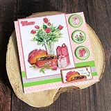 Katy Sue Birthday Cake & Flowers Die-Cut Decoupage Sheets - 12 Pack view 6
