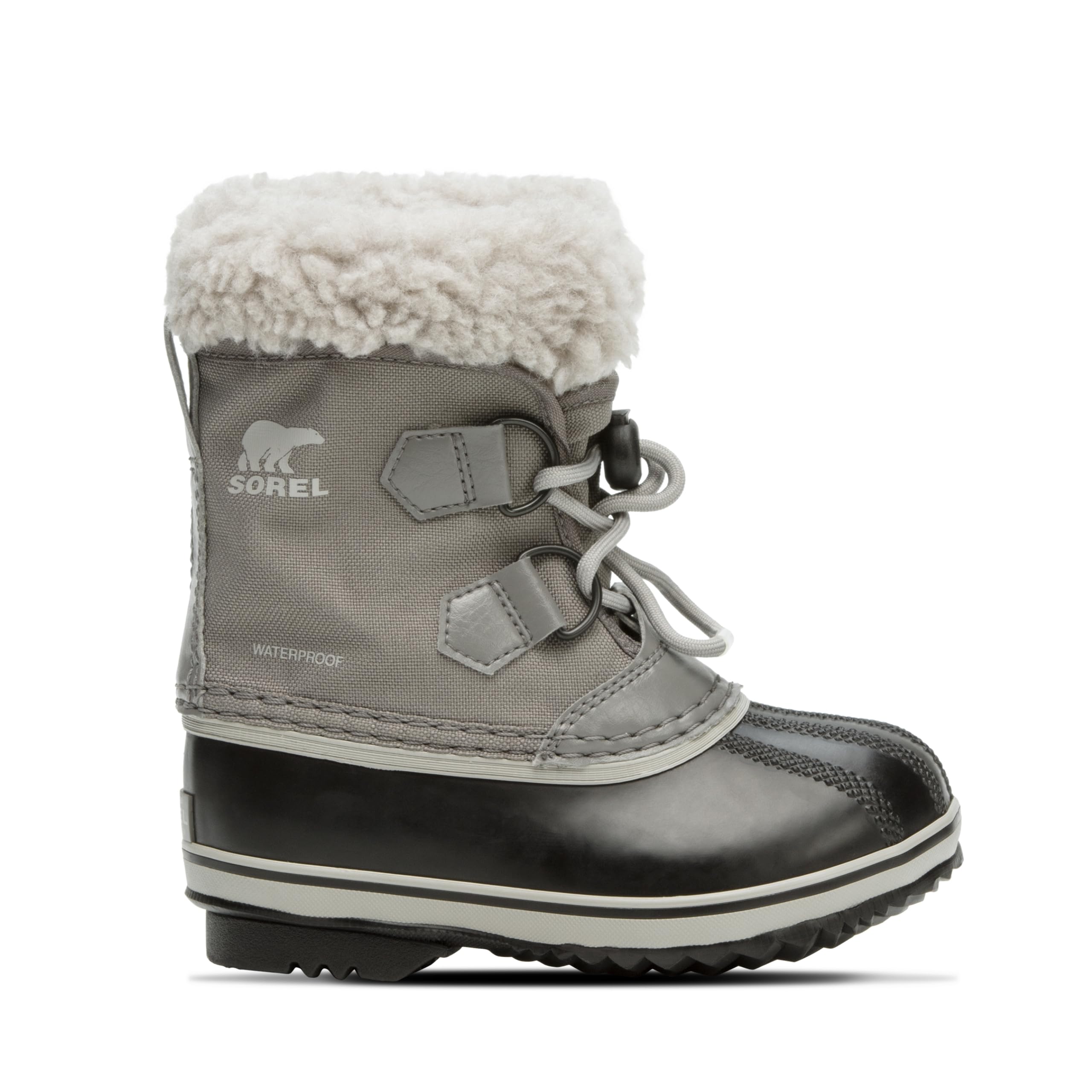 SOREL Children’s Yoot Pac Nylon Waterproof Boot – Quarry, Dove – 3