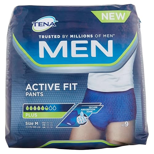 Tena Men Active Fit Pants Plus Medium 9 Pack Amazon.co.uk Health