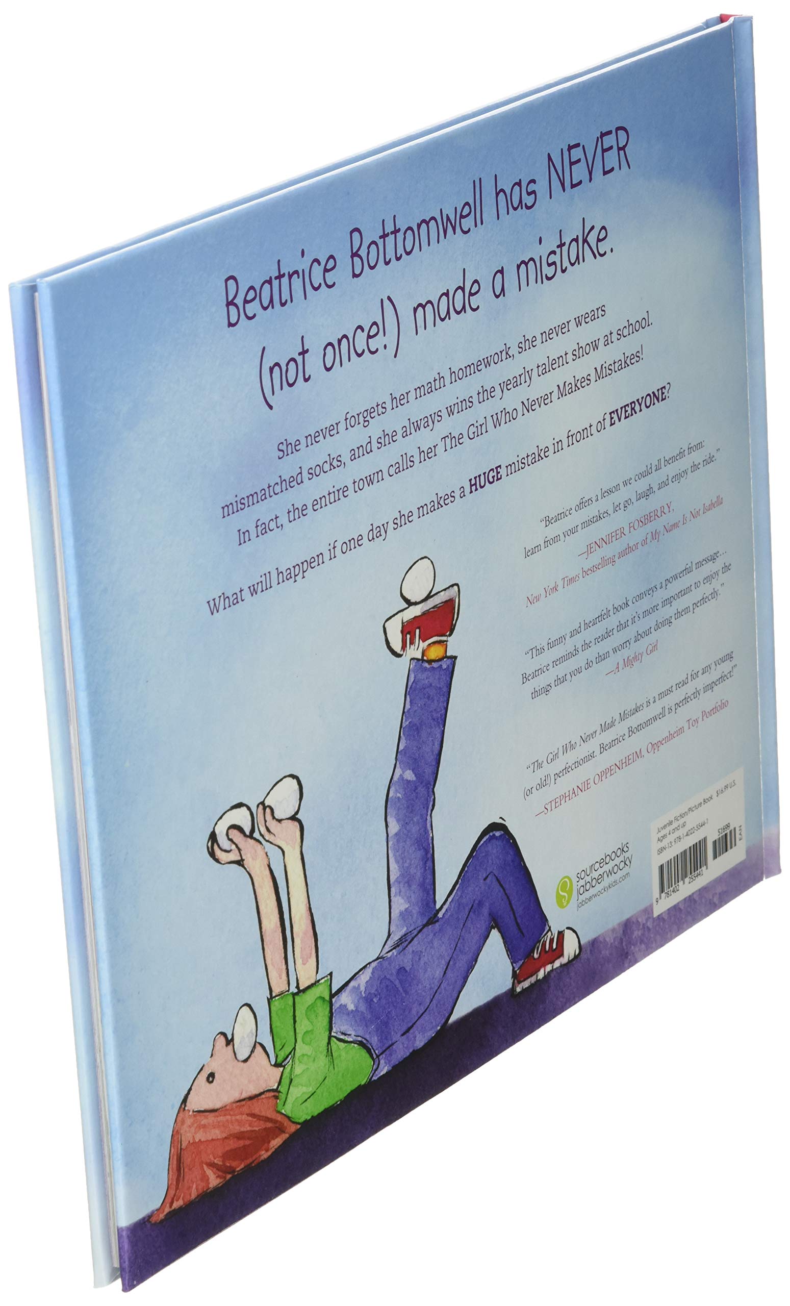 The Girl Who Never Made Mistakes: A Growth Mindset Book for Kids to Promote Self Esteem