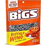 BIGS Buffalo Wing Sunflower Seeds, Keto Friendly Snack, Low Carb Lifestyle, 5.35-oz. Bag (Pack of 12)