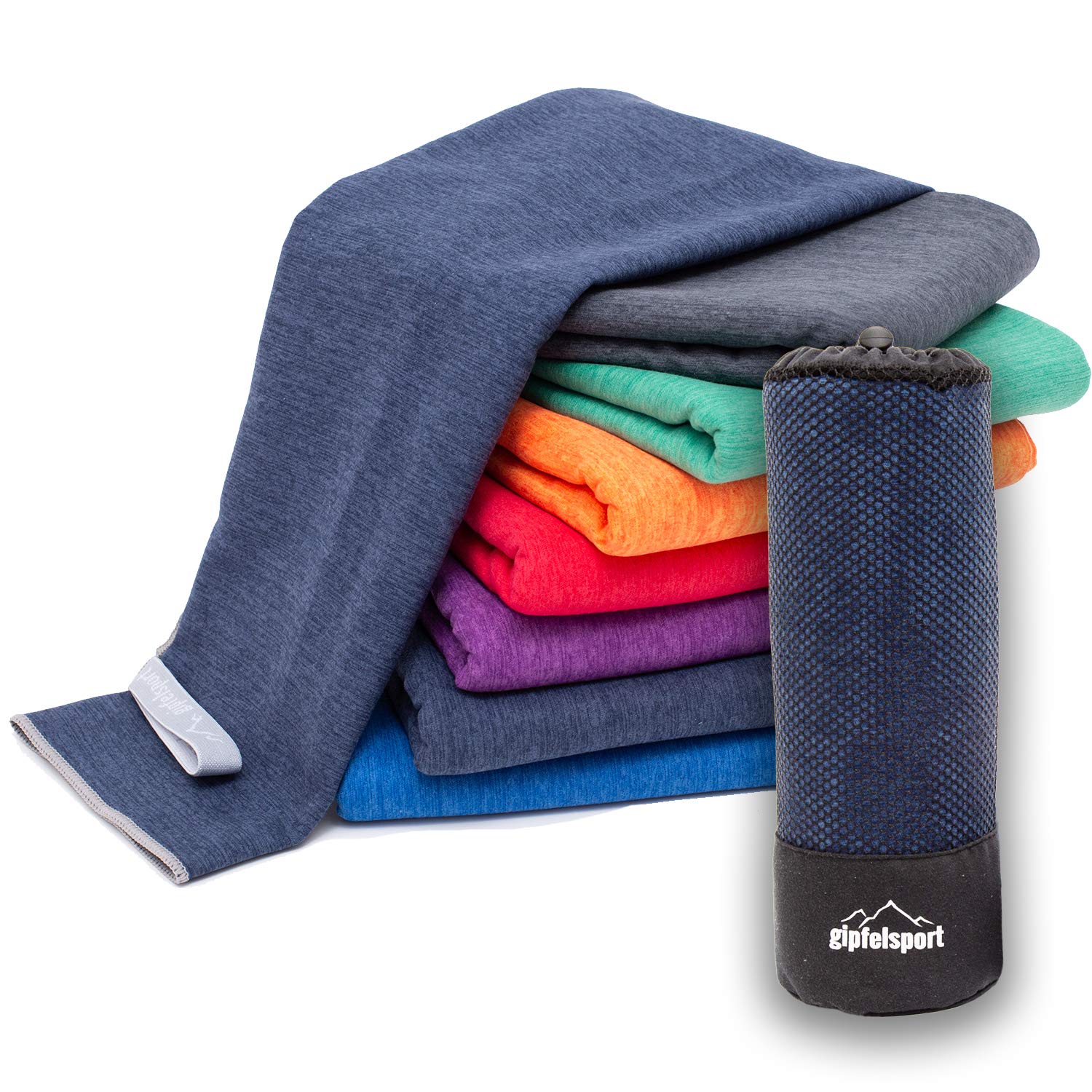 gipfelsport Microfibre Towel | Navy | S(80x40cm) — image 1