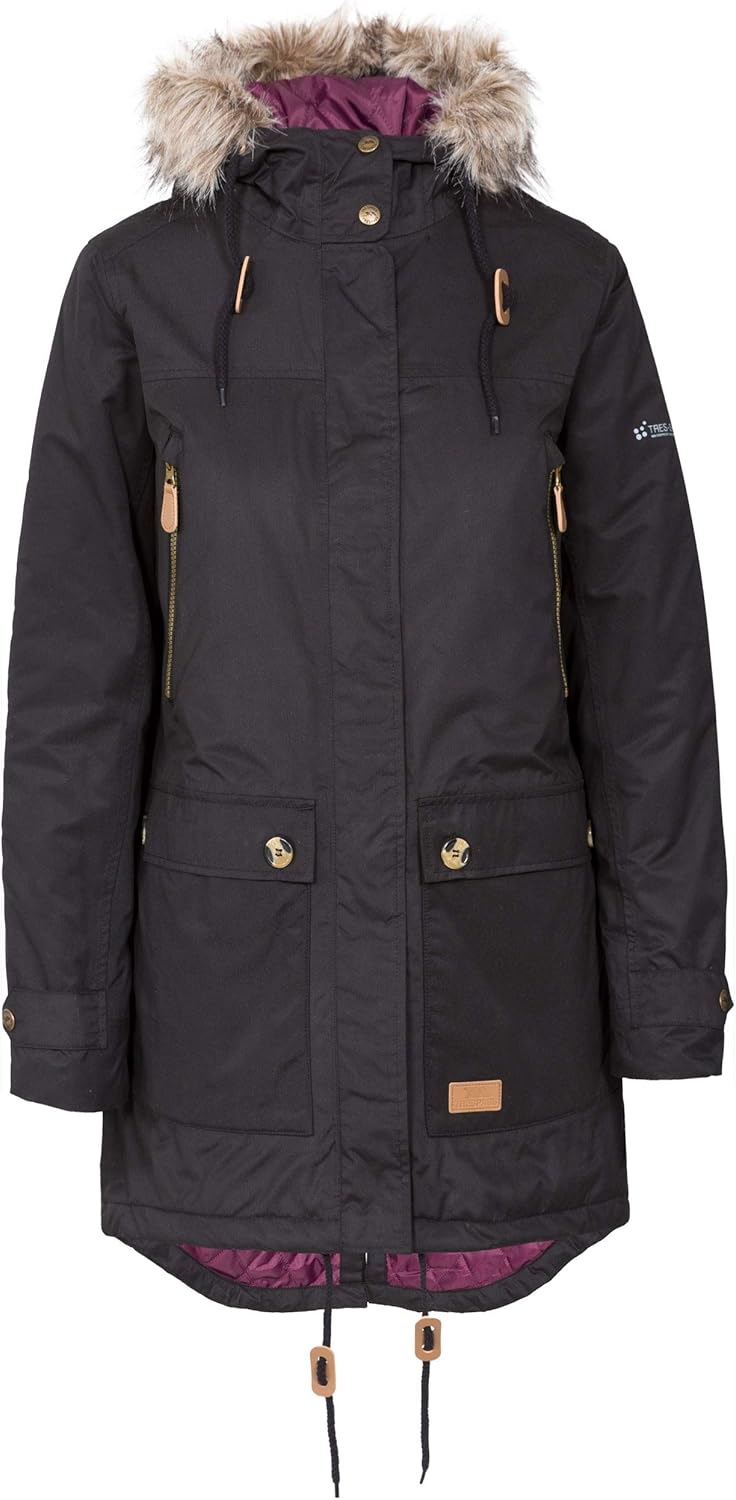 Trespass Clea Womens Padded Waterproof Coat with Hood Amazon.co.uk