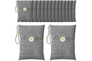 WYEWYE Charcoal bags Odor Absorber Activated Bamboo Charcoal Air Purifying Bag for Home Odor Eliminator Car Air Freshener for Closet Deodorizer Shoe Room Basement Litter Box Pet safe Bag 15Packs×100g