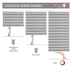 ShadesU Cordless Zebra Blinds for Indoor Windows