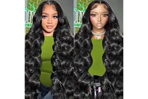 CLYDANX 30 Inch Lace Front Wig Human Hair Body Wave Lace Front Wigs Human Hair Wig 13x4 HD Lace Front Wigs Human Hair Glueless Wigs Human Hair Pre Plucked Pre Cut 180% Density Wigs for Black Women