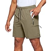 Viodia Men's Hiking Cargo Shorts Stretch Quick Dry Lightweight Shorts for Men Fishing Athletic Shorts with Pockets