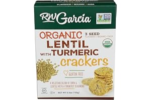 RW GARCIA Organic Lentil Turmeric Crackers, 5.5 OZ