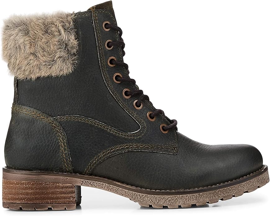 Cox Erwachsene (Unisex) Damen Winter-Boots aus Leder, Schnür ...