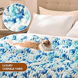 L'AGRATY Chunky Knit Blanket