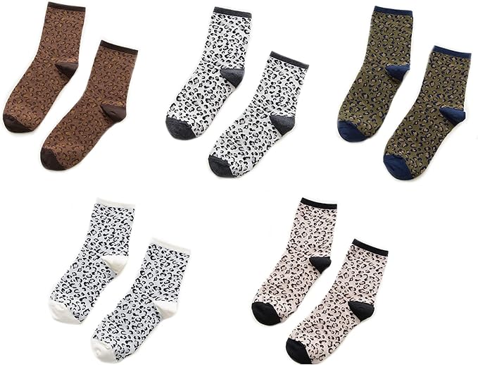 Amazon Feano レディース 靴下 豹柄 柔らか 運動 室内外 通学 通勤 防寒 抗菌防臭 ショートソックス くつした 通気性抜群 プレゼント 可愛い 萌え きれいめ 個性的 新年 贈り物 おしゃれ ソックス 通販
