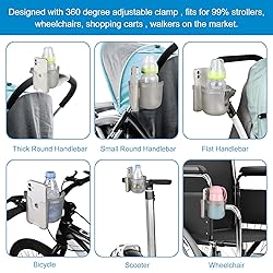 Accmor Stroller Cup Holder with Phone Holder, Bike