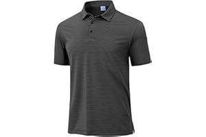 EEQ Polo Shirts for Boys Golf Polo Shirt Short Sleeve Boys Performance Polo Dry Fit Stretch Collared UPF50+ Kids Golf Shirts