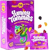 Yummy Tummies Low Sugar Fruit Snacks, 3g Sugar Per Pouch, 0.8 oz (22 Count) | Soft &amp; chewy gummies for kids, no artificial colors or flavors, 5 fruity flavors, perfect for lunchboxes &amp; school